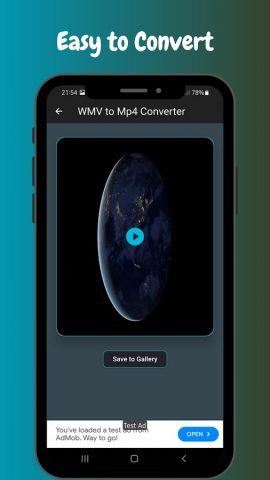 Wmv to Mp4 Converter для Android — скриншот 3