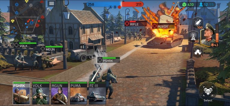 World War Armies: WW2 PvP RTS для iOS — скриншот 1