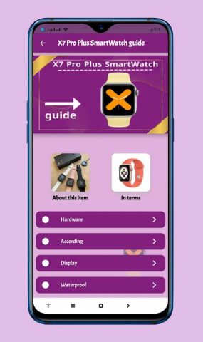 X7 Pro Plus SmartWatch guide для Android — скриншот 3