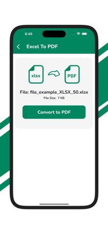 XLSX to PDF Converter для iOS — скриншот 3