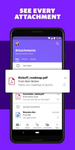 Yahoo Mail Go- Organized Email для Android — скриншот 2