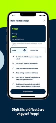 Yettel HU для iOS — скриншот 2
