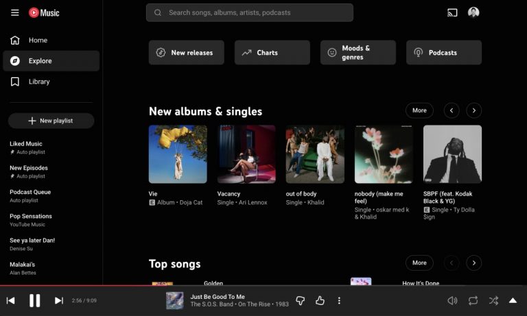 YouTube Music для Chromebook для Android — скриншот 2