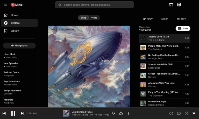 YouTube Music для Chromebook для Android — скриншот 4