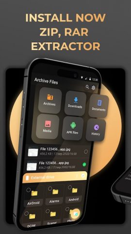 Zip, Rar Архиватор для Android — скриншот 1