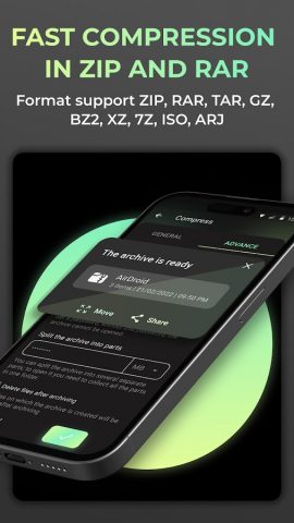 Zip, Rar Архиватор для Android — скриншот 2