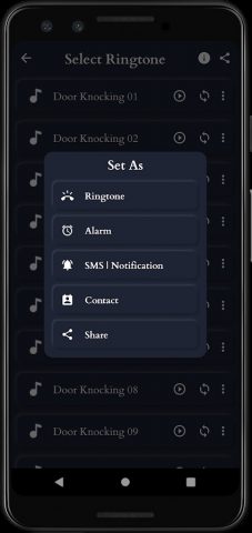 Звуки стука в дверь для Android — скриншот 4