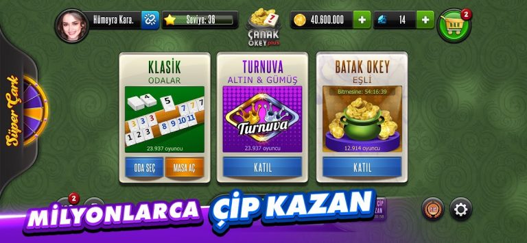 Çanak Okey Plus — Eşli & Canlı для Android — скриншот 2