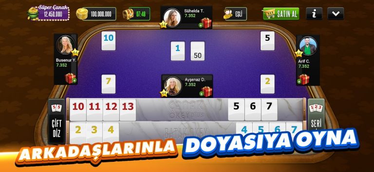 Çanak Okey Plus — Eşli & Canlı для Android — скриншот 4