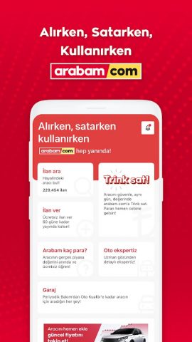 arabam.com: 2.El Araç Al & Sat для Android — скриншот 1