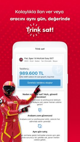 arabam.com: 2.El Araç Al & Sat для Android — скриншот 2