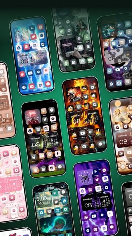 Color Widgets Themes AOD Clock для Android — скриншот 2