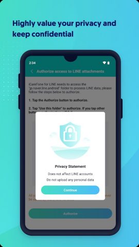 iCareFone for LINE Transfer для Android — скриншот 4