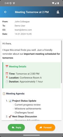 iNotesSimple* HCL EMAIL CLIENT для Android — скриншот 2