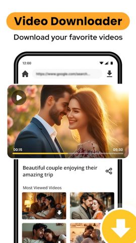 mp4 video downloader для Android — скриншот 1