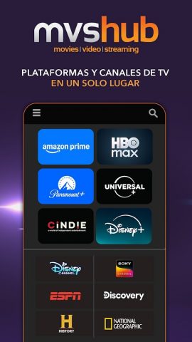 mvshub для Android — скриншот 1