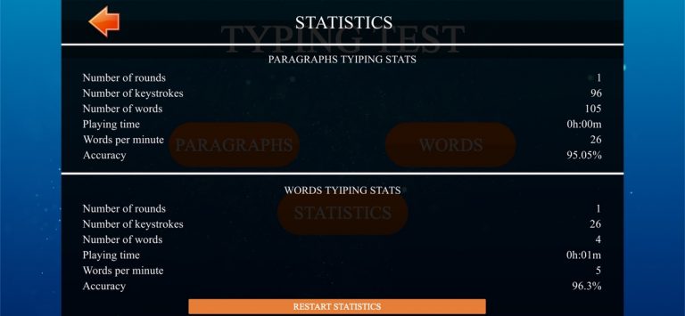 тест набора текста для iOS — скриншот 3