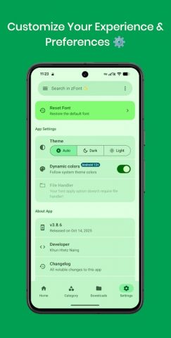 zFont 3 — Emoji & Font Changer для Android — скриншот 4