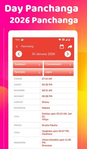 2026 Calendar для Android — скриншот 4