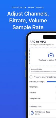 AAC to MP3 Converter No Limits для Android — скриншот 3