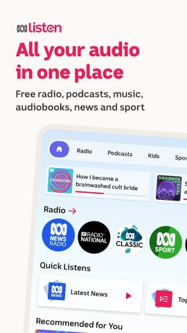 ABC listen: Radio & Podcasts для Android — скриншот 1