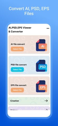 AI PSD EPS Viewer & Converter для Android — скриншот 2