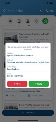 ASAN növbə для iOS — скриншот 3