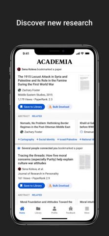 Academia.edu для iOS — скриншот 2