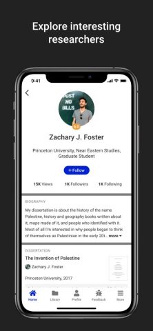 Academia.edu для iOS — скриншот 4