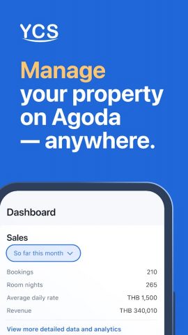 Agoda YCS for hotels only для Android — скриншот 1