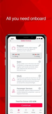 Air Arabia для iOS — скриншот 2