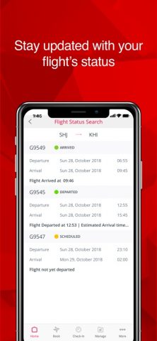 Air Arabia для iOS — скриншот 4