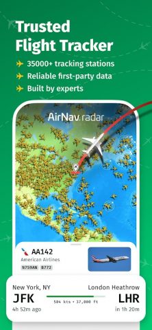 AirNav Radar — Pадар Cамолетов для Android — скриншот 1
