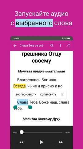 Акафисты православные для Android — скриншот 2