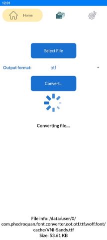 All Font Converter для Android — скриншот 4