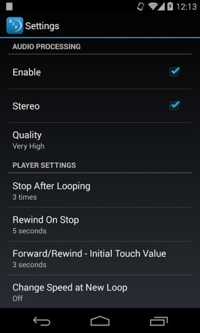 Amazing Slow Downer Lite для Android — скриншот 3
