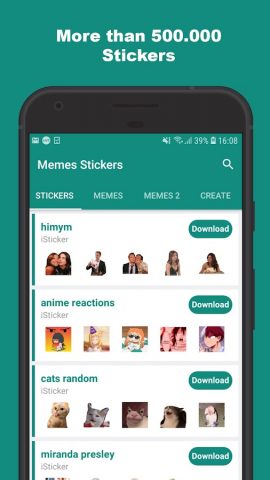 Animated Stickers Memes Sticke для Android — скриншот 1