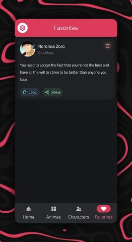 Anime Quotes для Android — скриншот 4