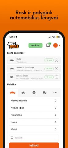 Autogidas для Android — скриншот 2