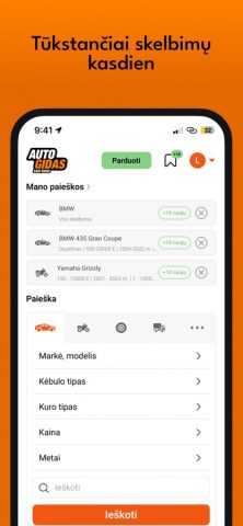 Autogidas.lt для iOS — скриншот 2