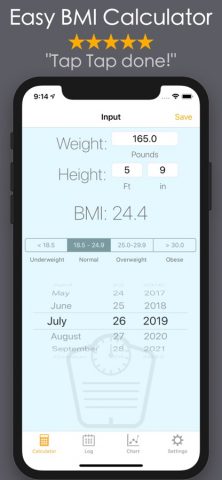 BMI Calculator Body Mass Index для iOS — скриншот 1