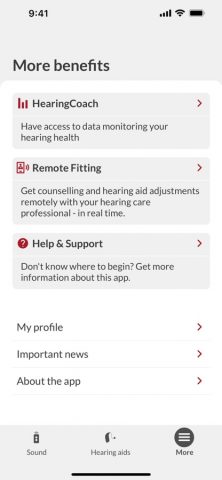 Bernafon App для iOS — скриншот 5