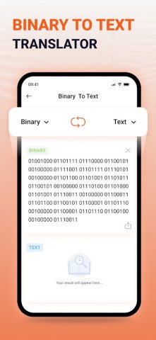Binary Translator для Android — скриншот 2