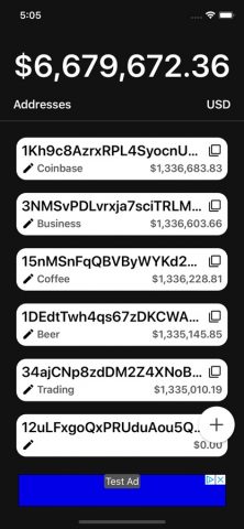 Bitcoin Address Tracker для iOS — скриншот 2
