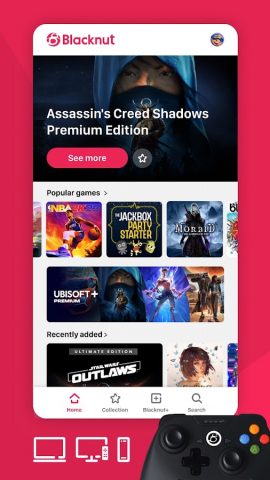 Blacknut Cloud Gaming для Android — скриншот 1