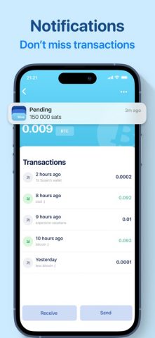 BlueWallet — Биткоин кошелек для iOS — скриншот 3