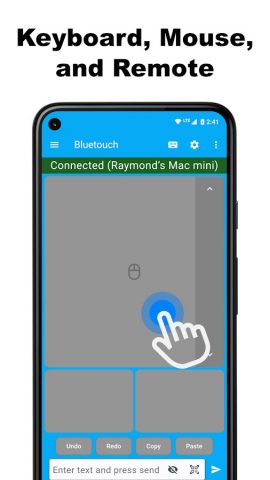 Bluetouch™ Keyboard and Mouse для Android — скриншот 1