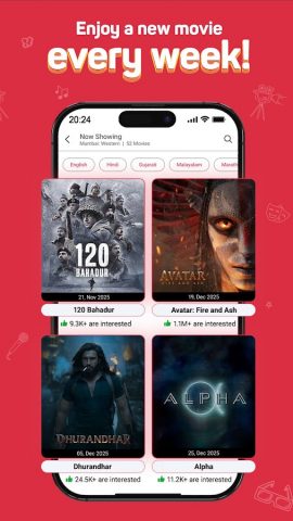 BookMyShow | Movies & Events для Android — скриншот 2