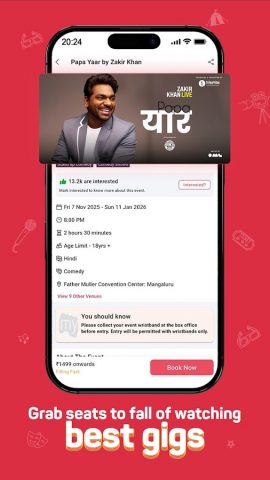 BookMyShow | Movies & Events для Android — скриншот 3