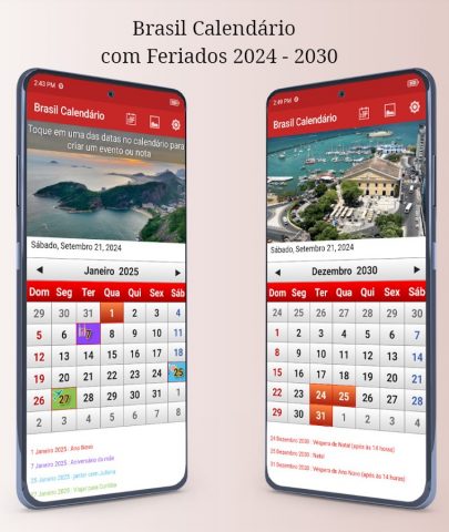 Brasil Calendário 2026 для Android — скриншот 2